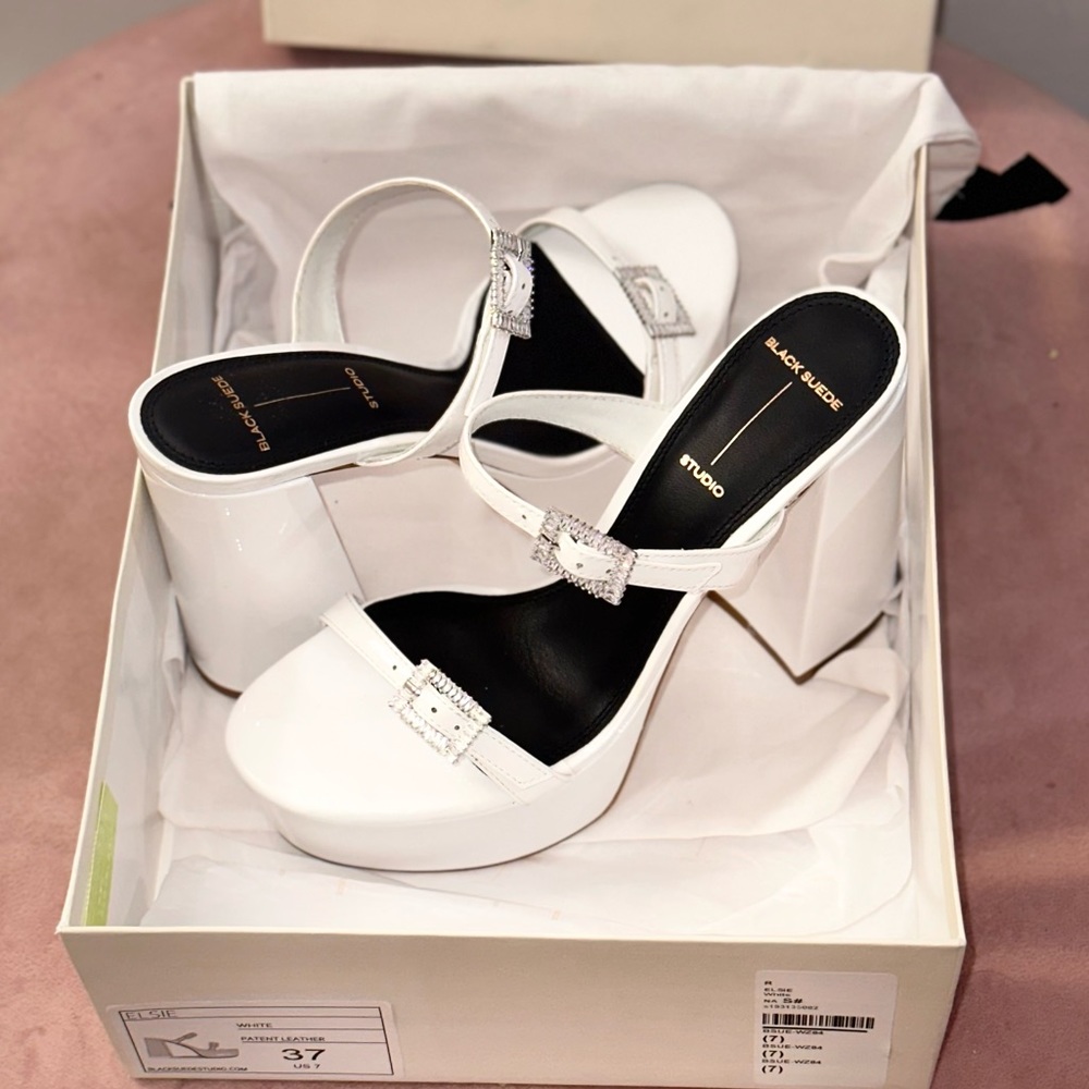 Elsie Platform Sandal by Black Suede Studio. Sold Out in stores - Picture 6 of 17